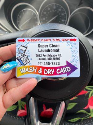 Super Clean Wash & Dry Card