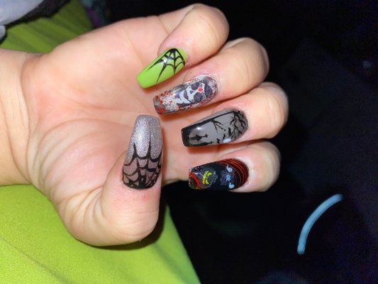 Halloween nails by Louis!