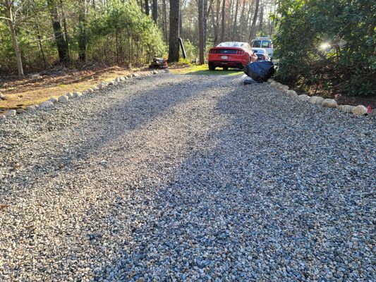 Photo of driveway completed that I was unable to make customer happy