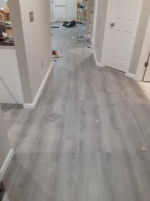 New laminate flooring.