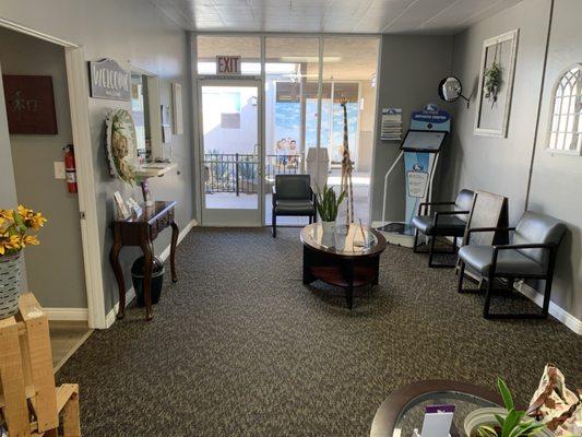 Harmony Chiropractic waiting lounge