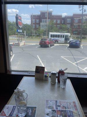 Table and parking lot