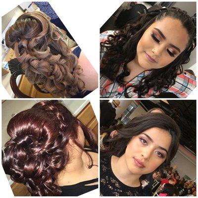 Collage Makeup and Hair