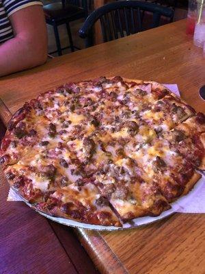 Roadhouse Special.  Damn fine pizza.