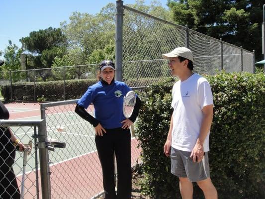 Kim and the Mayor share a passion for Tennis!!