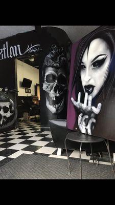 Mural Done in a tattoo Shop 2018