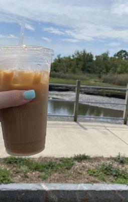 Caramel ice coffee