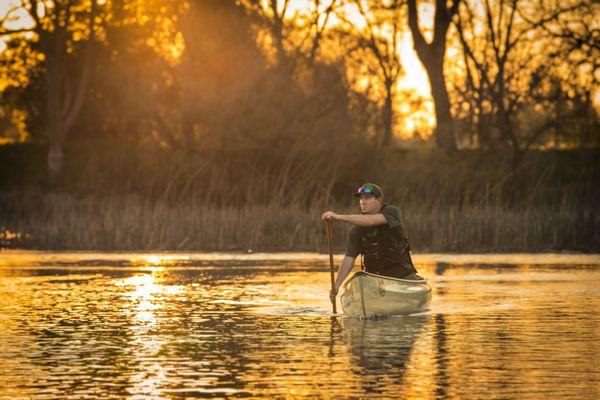 Kayaking on Lodi Lake and the Mokelumne River