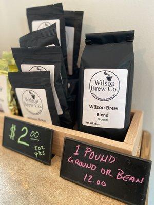 Fresh coffee available for purchase