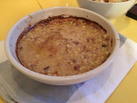 Warm Corn Dip with bacon, shallot, parmesan and creme fraiche