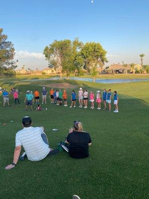 Coach Dan and the 2022 Augusta Ranch PGA Jr. League All-Star Team.