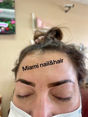 Tuesday waxing and eyebrow dyeing shape