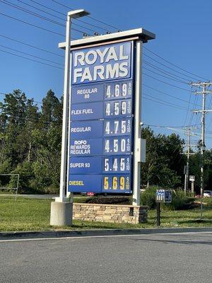 6/25/22 - gas prices