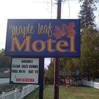 The Maple Leaf Motel is a 15 room motel located in Shady Cove.  It is a hidden gem.