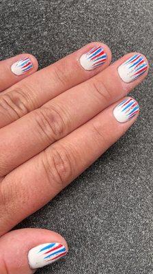 Nails done for patriots game