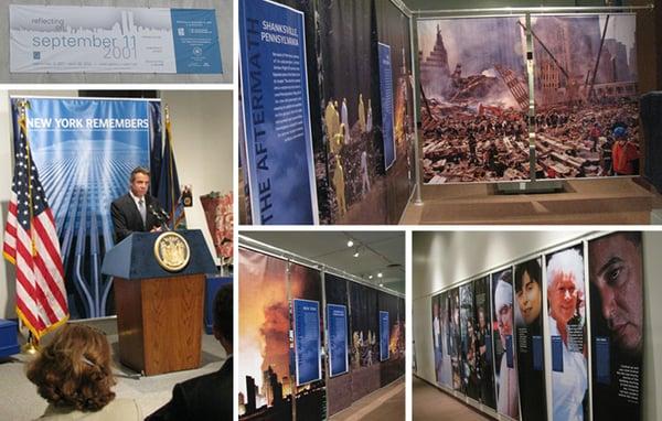 NY Remembers Exhibit Large Format Graphics, Banners, Museum Graphics