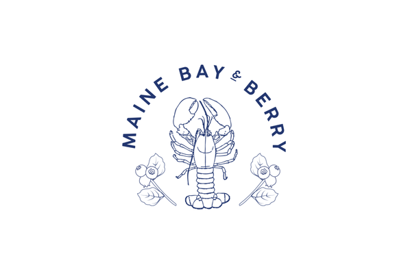 Maine Bay & Berry logo design.