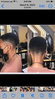 Ladies haircut