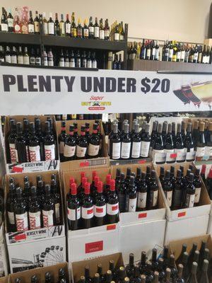 Plenty Of Wines To Choose From Starting At $19.99 & Less!