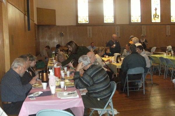 Annual Easter breakfast.