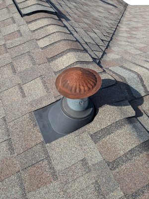 New roof and vent replacement