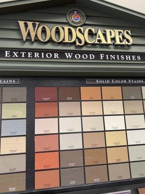 Wood stain colors.