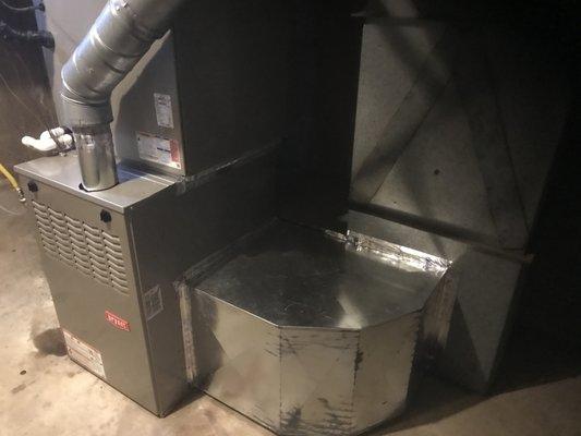 New furnace and evaporator coul plus new sheet metal duct work 5 star installation