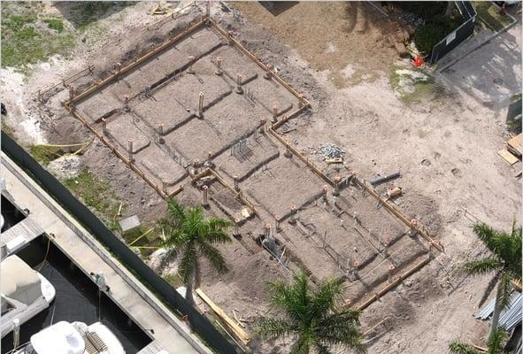 Boynton Harbor:  Start of Foundation and Grade Beam Prep