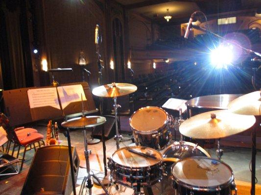 A view from behind the drums that I see very often - 
 Always Exciting!!