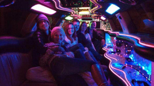 INSIDE THE DISCO LIMOUSINE