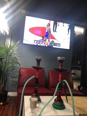 Game night!!! Great hookah!!!