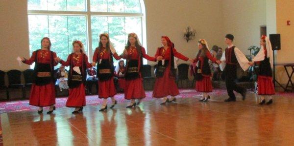 Williamsburg Greek Festival 2019: One of several troupes performing syrtakis