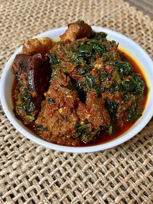 Efo-Riro( Vegetable Soup)