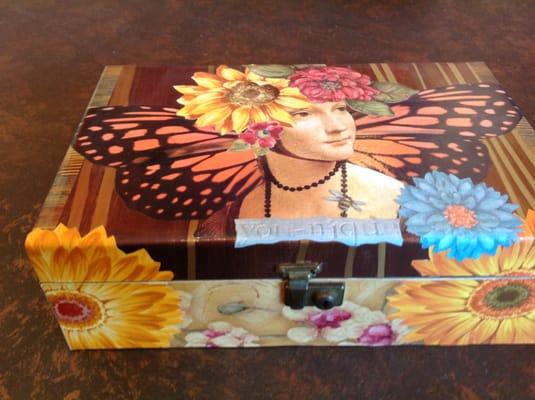 Jewelry boxes by owner/member Kelly McMullen-Fekert