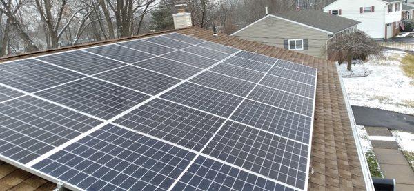 Solar electric installation