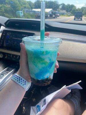 Blue hawaiian with tapicoa boba