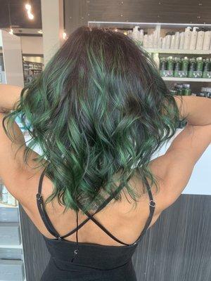 Green hair!