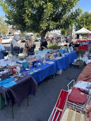 A sampling of the items available at the parking lot sale