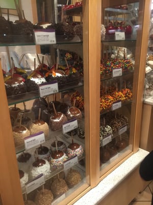 Sooo many candy apples!