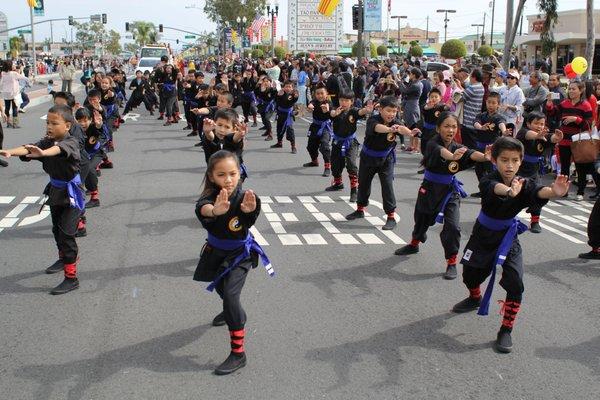 Tet Parade demonstration in Little Saigon, Westminster, CA