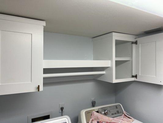 Laundry built in / everything was built to fit from scratch