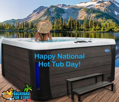 We think that Every Day should be National Hot Tub Day!