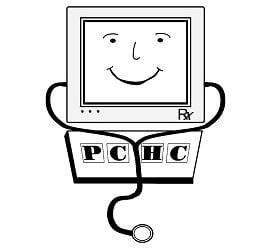 PC House Calls Logo says it all freindly computer tech makes for happy computers owners