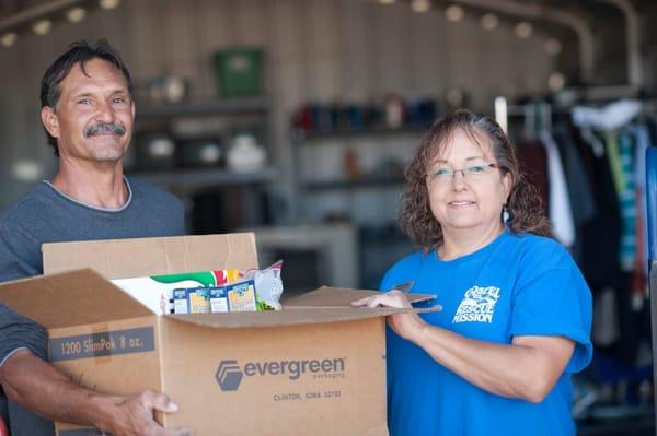 Services to Tucson's working poor and near-homeless included: emergency food boxes, clothing, shoes, personal hygiene items, furniture, etc.