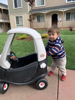 Playtime in front yard