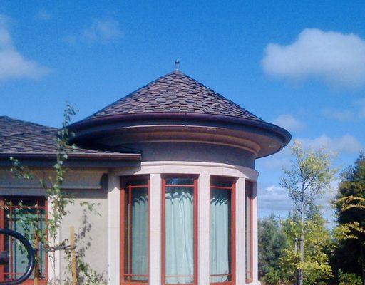 Copper radius half round gutter