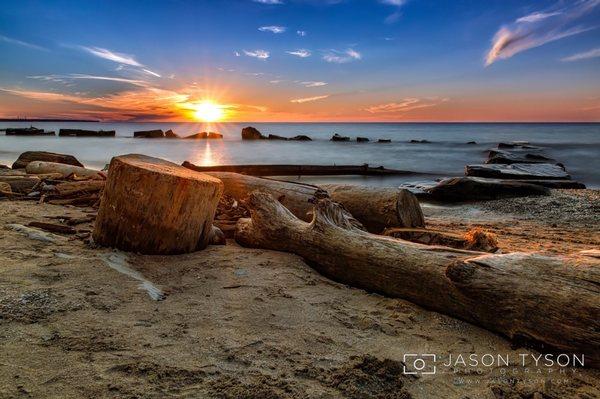 Rocky River Park is a great place to watch the sunset.  The only downfall is parking and it fills up very quickly.