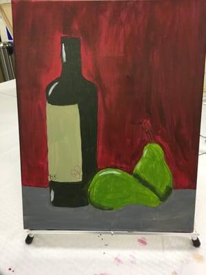 My first painting at Canviss