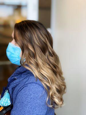 Color melt with balayage