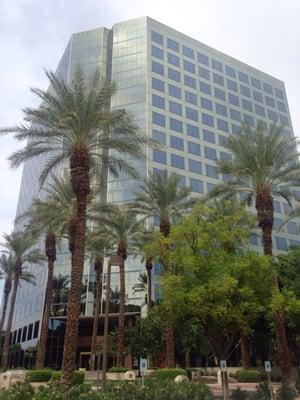 The only sky rise in Mesa Arizona, the Bank of America building. Dr. Mason is located on the 10th floor.